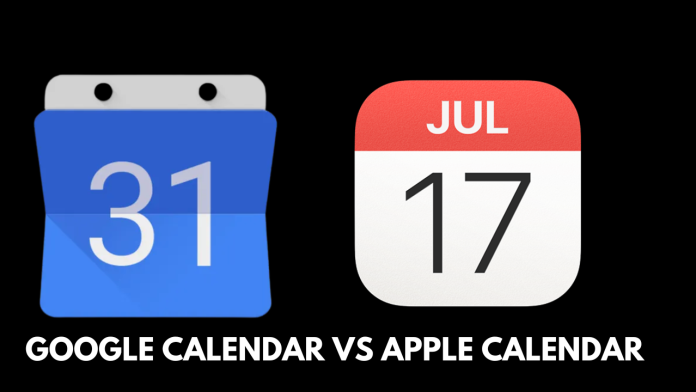 google calendar vs apple calendar
